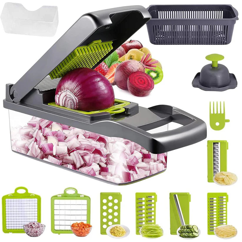 Cortador de Verduras Multifuncional 12 en 1