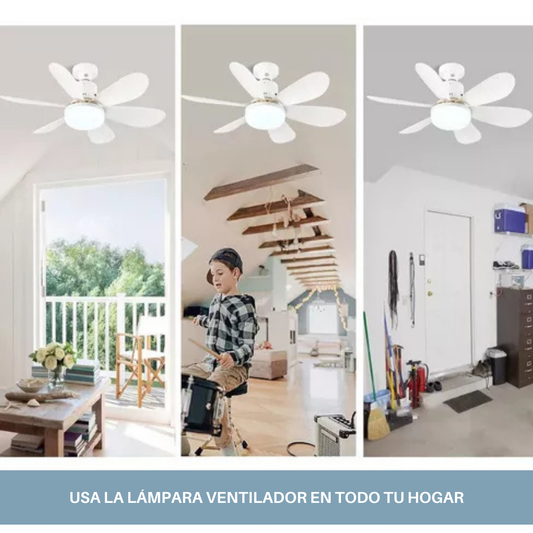 Ampolleta LED + Ventilador de Techo