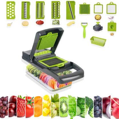 Cortador de Verduras Multifuncional 12 en 1