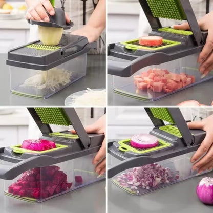 Cortador de Verduras Multifuncional 12 en 1